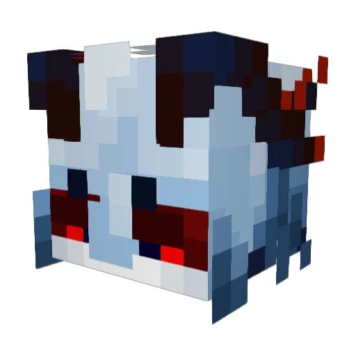 shadowsight2 Minecraft avatar head, 3D render