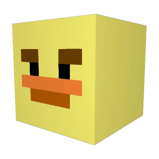 shadowsnit Minecraft avatar head, 3D render