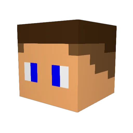 shadowstew Minecraft avatar head, 3D render