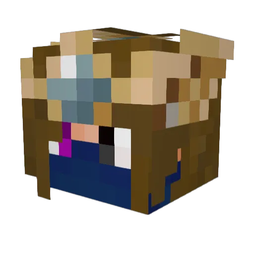 shadowthehero Minecraft avatar head, 3D render