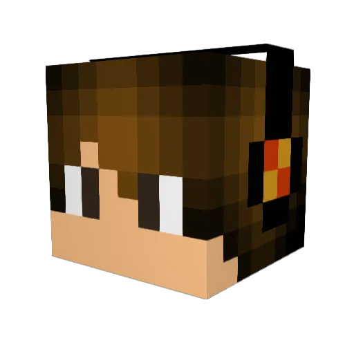 shadowvibe443 Minecraft avatar head, 3D render