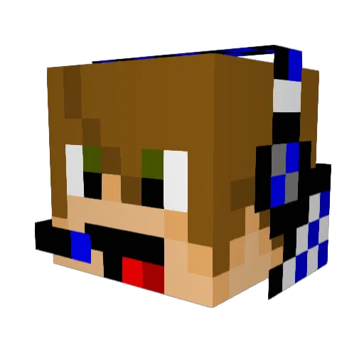 shadowviper24 Minecraft avatar head, 3D render