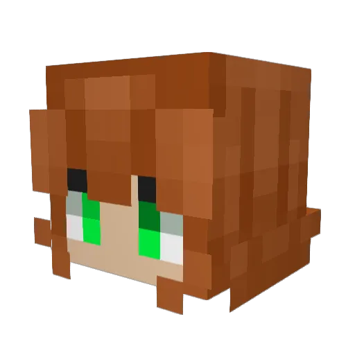 shadowwolf1545 Minecraft avatar head, 3D render