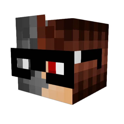 shadowx8001 Minecraft avatar head, 3D render