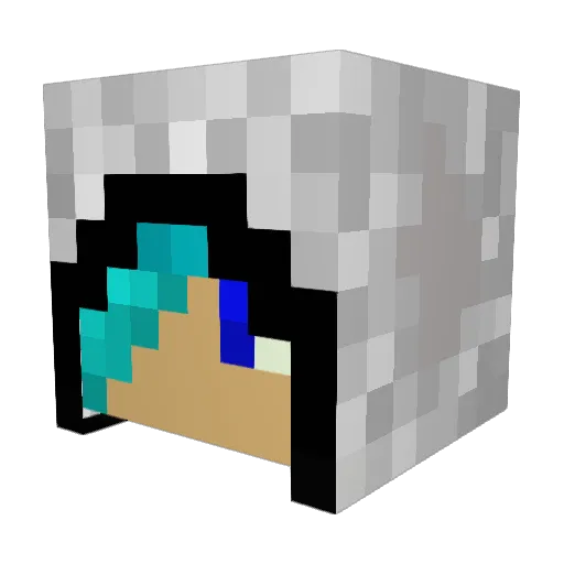 shadowxking422 Minecraft avatar head, 3D render