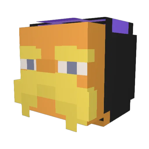 shadowz_au Minecraft avatar head, 3D render