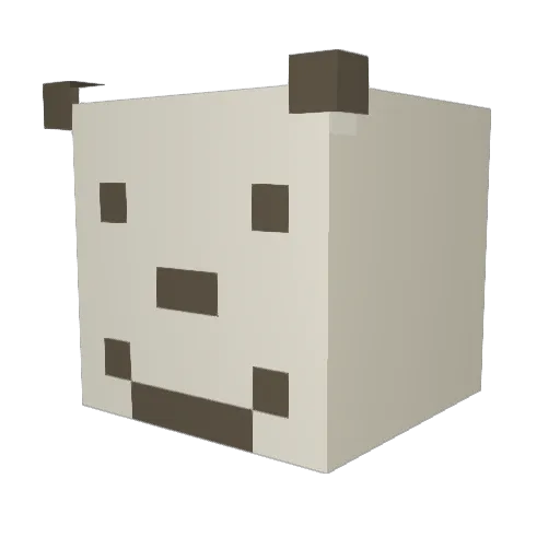 shae Minecraft avatar head, 3D render
