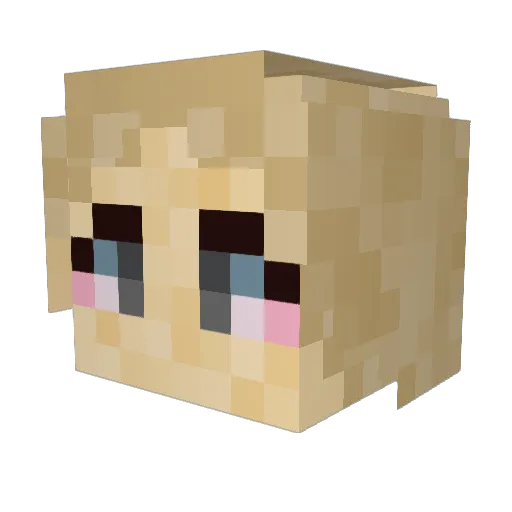 shaeDIY8 Minecraft avatar head, 3D render