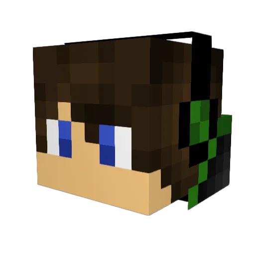 shaebbe Minecraft avatar head, 3D render
