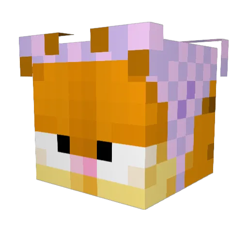shaevacado Minecraft avatar head, 3D render