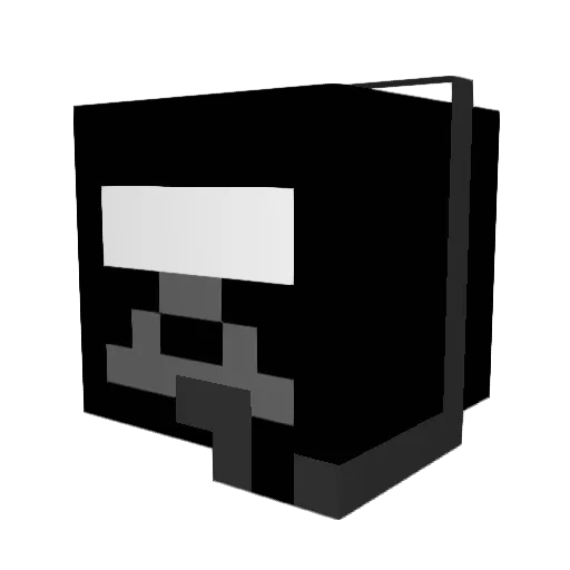 shaft303 Minecraft avatar head, 3D render