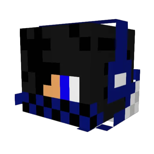 shaggy69 Minecraft avatar head, 3D render