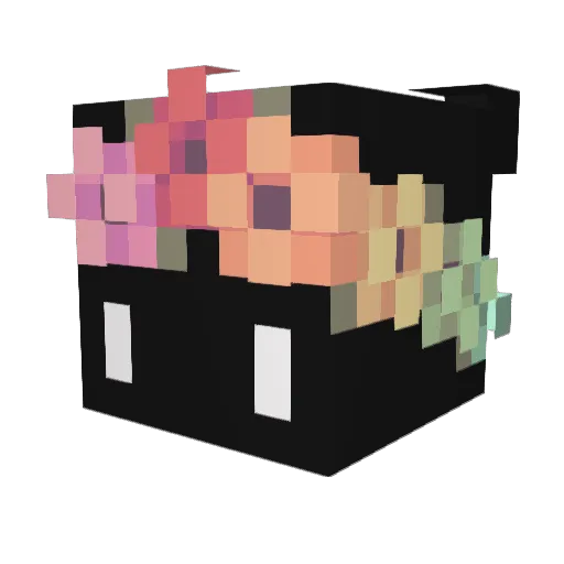 shahai Minecraft avatar head, 3D render