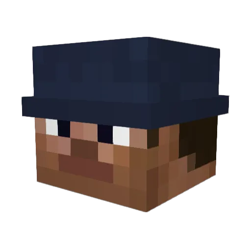 shaharbouhanna Minecraft avatar head, 3D render