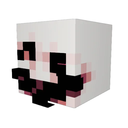 shaharit10 Minecraft avatar head, 3D render