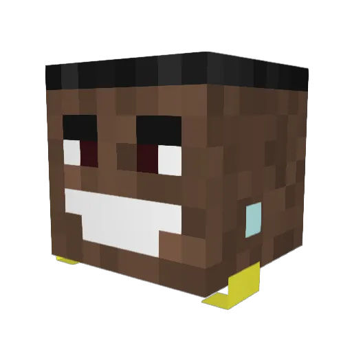 shaharmon Minecraft avatar head, 3D render
