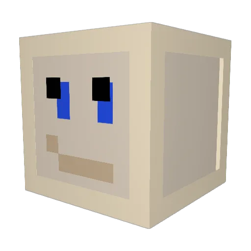 shaharoooo Minecraft avatar head, 3D render