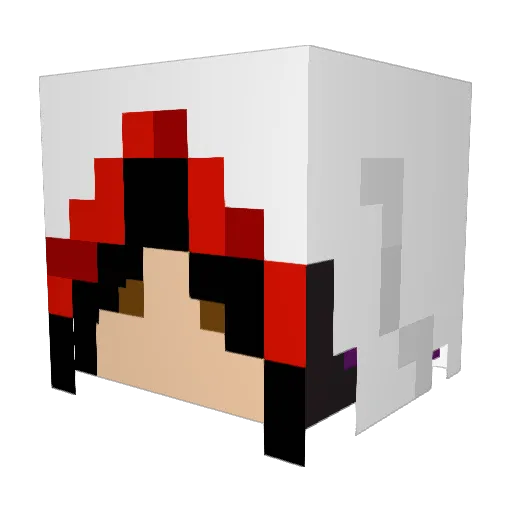 shahmander Minecraft avatar head, 3D render