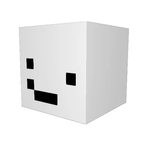 shahnik Minecraft avatar head, 3D render