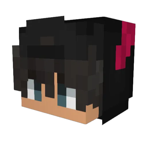 shaj0e Minecraft avatar head, 3D render