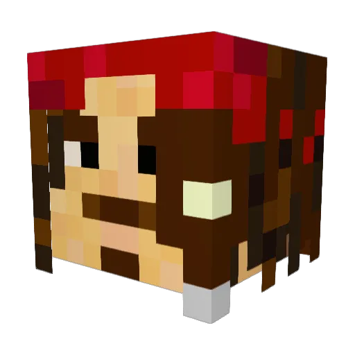 shak76610 Minecraft avatar head, 3D render
