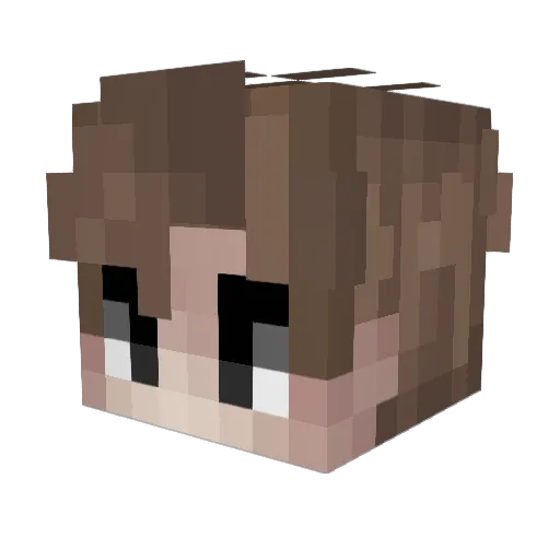shaka0600 Minecraft avatar head, 3D render