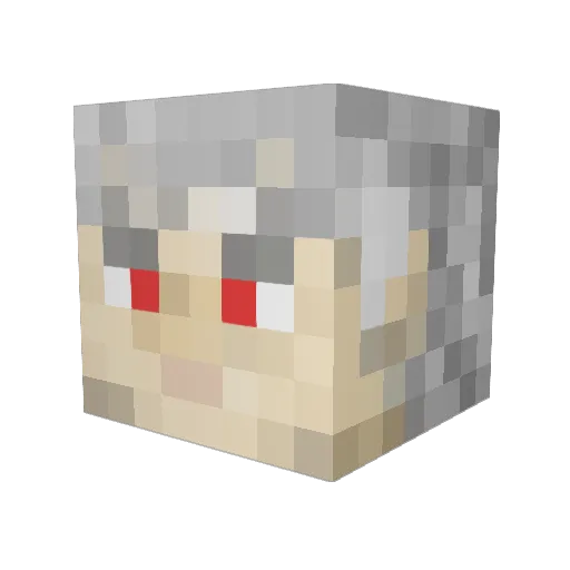 shakajoey Minecraft avatar head, 3D render