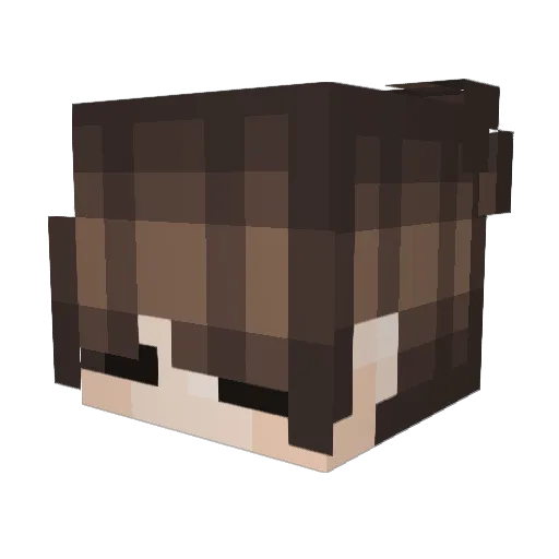shaked_ Minecraft avatar head, 3D render