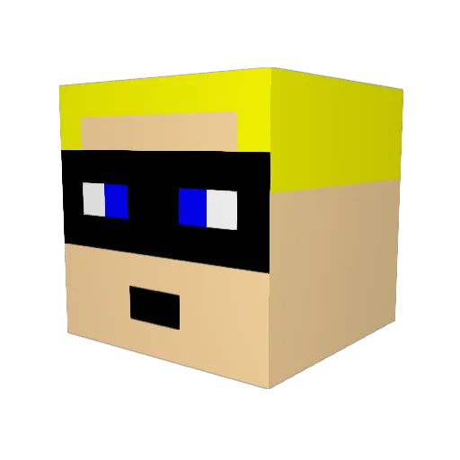 shakedown121 Minecraft avatar head, 3D render