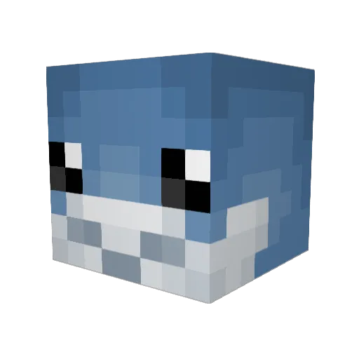 shakeele Minecraft avatar head, 3D render