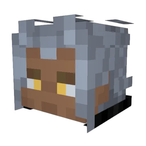 shakespe Minecraft avatar head, 3D render