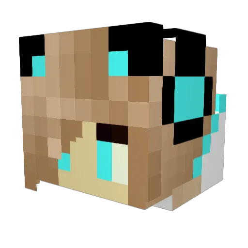 shakespeareshoe Minecraft avatar head, 3D render