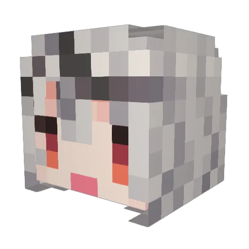 shakg Minecraft avatar head, 3D render