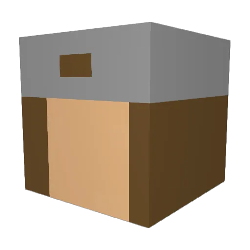 shakomako Minecraft avatar head, 3D render