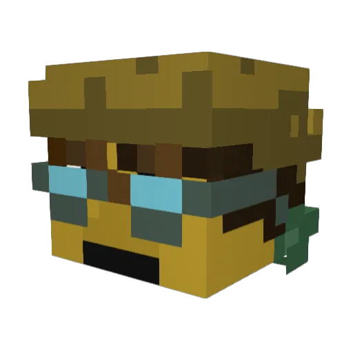 shalashaska34 Minecraft avatar head, 3D render