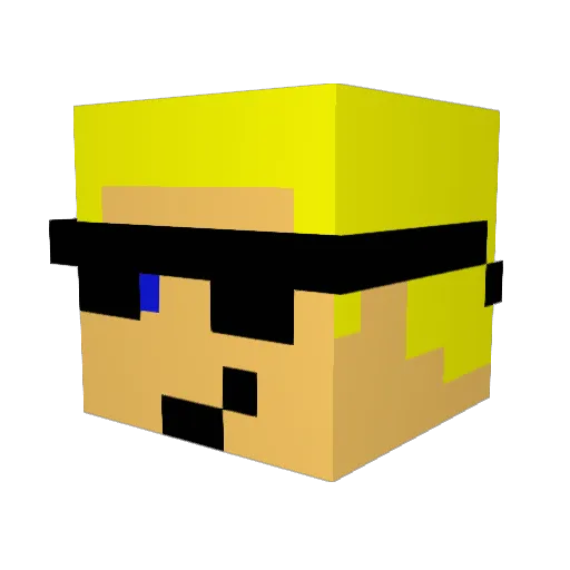shaldakhil Minecraft avatar head, 3D render