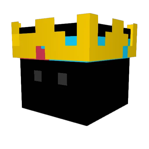 shallow_w Minecraft avatar head, 3D render