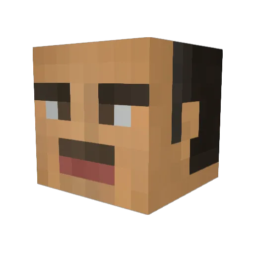 shaltanac Minecraft avatar head, 3D render