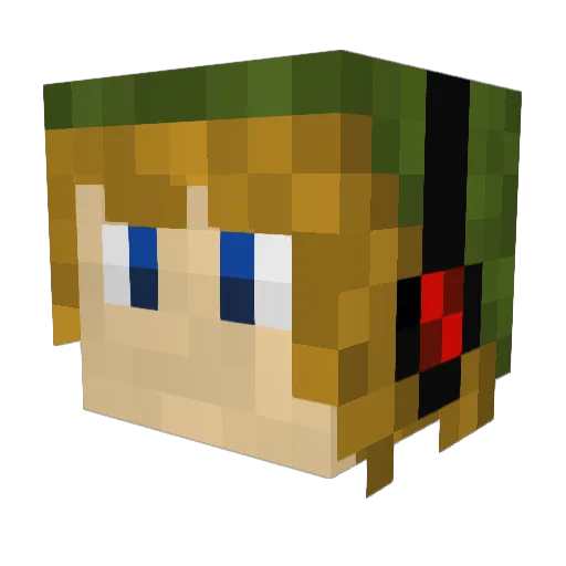 sham2344 Minecraft avatar head, 3D render