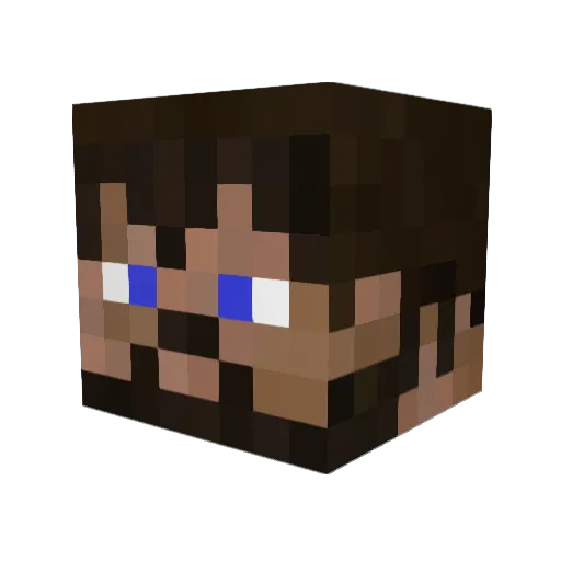 sham99 Minecraft avatar head, 3D render