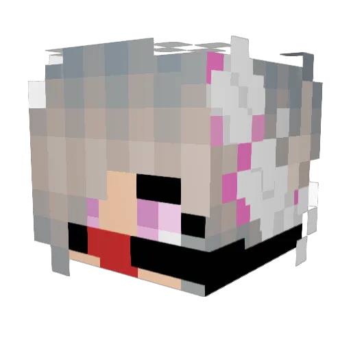 shamanTrones Minecraft avatar head, 3D render