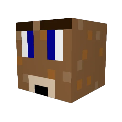 shambuachaill Minecraft avatar head, 3D render