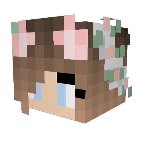 shamma2009 Minecraft avatar head, 3D render