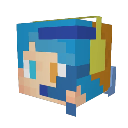 shamod15 Minecraft avatar head, 3D render
