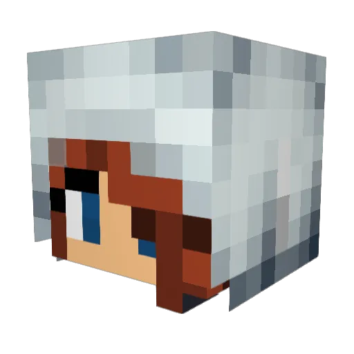 shamomo233 Minecraft avatar head, 3D render
