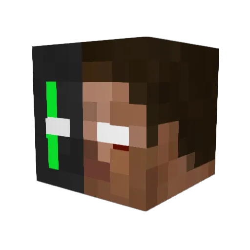 shampo69 Minecraft avatar head, 3D render