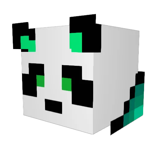 shamstera Minecraft avatar head, 3D render