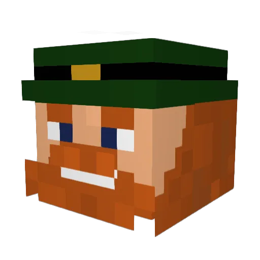 shamthebot Minecraft avatar head, 3D render