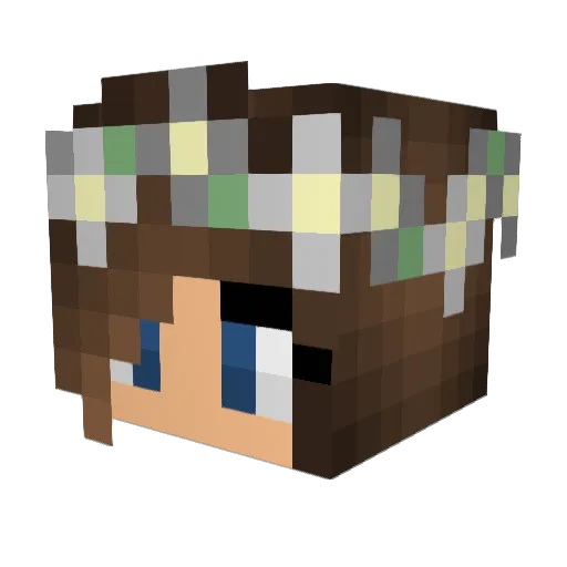 shamtszwang Minecraft avatar head, 3D render