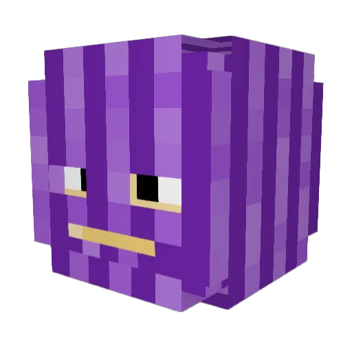 shamxl Minecraft avatar head, 3D render